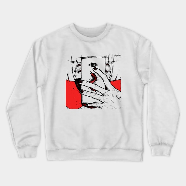 SCOLOPENDRA tumblr girl Crewneck Sweatshirt by thappier